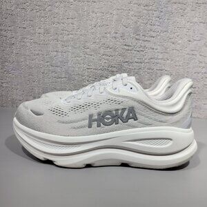 Hoka One Bondi 9 X-Wide Women's Size 8.52E Stardust Silver Running Shoes 1162016